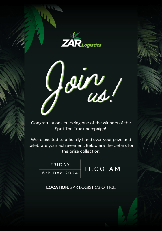 ZAR Logistics Invite
