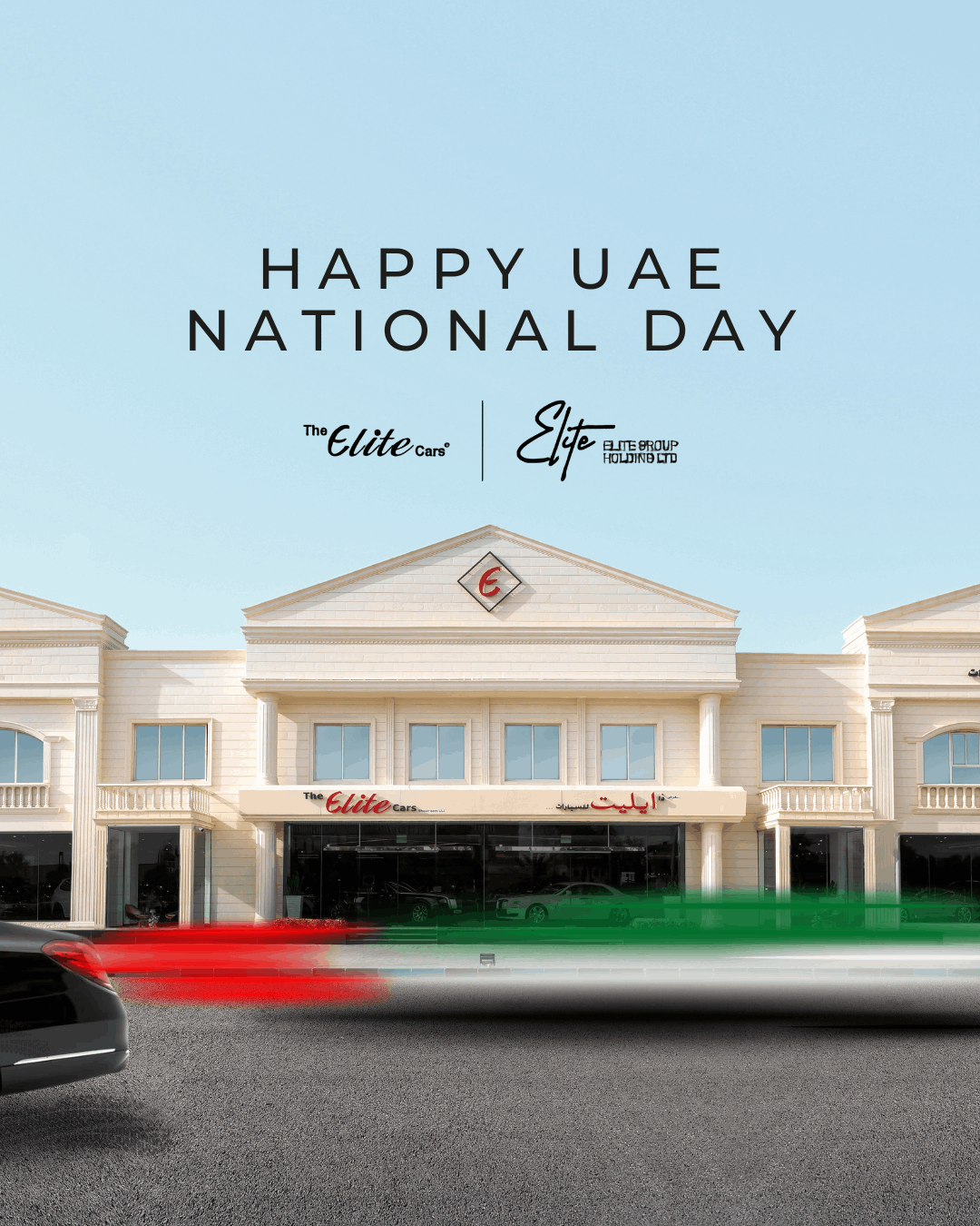 Eliter Cars National UAE Day Social Media Post Draft